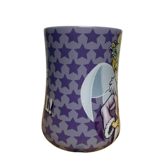 Disney Parks Tinkerbell Mornings Aren’t Magical Coffee Tea Mug 16oz Purple - Picture 2 of 6